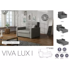 VIVA LUX I. előre nyíló fotelágy Look 9 színben