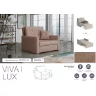VIVA LUX I. előre nyíló fotelágy Gerra 20 színben