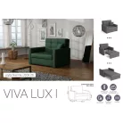 VIVA LUX I. előre nyíló fotelágy Look 20 színben