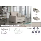 VIVA LUX I. előre nyíló fotelágy Soft 2 színben