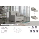 VIVA LUX I. előre nyíló fotelágy Soft 19 színben