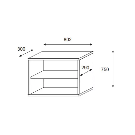Zoe IV. Regál fehér színben