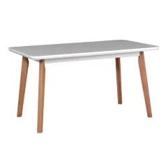 Oslo 7 bővíthető étkezőasztal sonoma-fehér színben