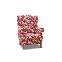 Leonardo fotel Maki czerwone színben