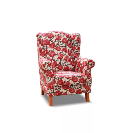 Leonardo fotel Maki czerwone színben