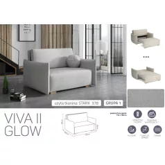 VIVA Glow II. előre nyíló fotel Stark 378 színben
