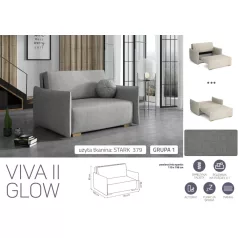 VIVA Glow II. előre nyíló fotel Stark 379 színben