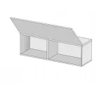 SOLID BAREK magasfényű fehér függesztett polc