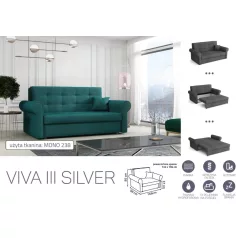   VIVA SILVER III. előre nyíló rugós kanapé Mono 238 színben