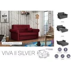   VIVA SILVER II. előre nyíló rugós kanapékronos 2 színben