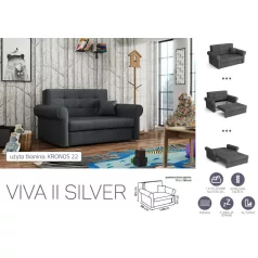   VIVA SILVER II. előre nyíló rugós kanapékronos 22 színben