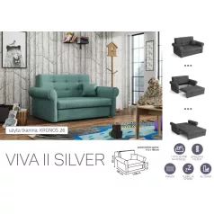   VIVA SILVER II. előre nyíló rugós kanapékronos 26 színben