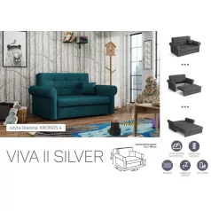   VIVA SILVER II. előre nyíló rugós kanapékronos 26 színben