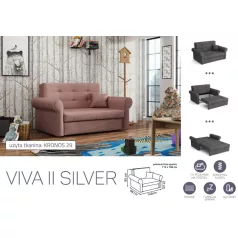  VIVA SILVER II. előre nyíló rugós kanapékronos 29 színben