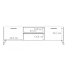 DITA RTV asztal matt fehér/sonoma