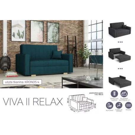 VIVA Relax II. előre nyíló fotel Kronos 4 színben