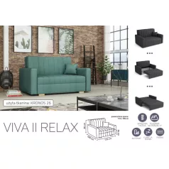 VIVA Relax II. előre nyíló fotel Kronos 26 színben