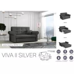   VIVA SILVER II. előre nyíló rugós kanapé Mono 247 színben