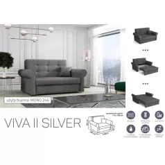   VIVA SILVER II. előre nyíló rugós kanapé Mono 246 színben