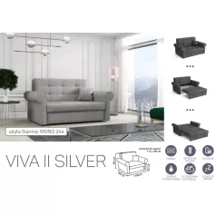   VIVA SILVER II. előre nyíló rugós kanapé Mono 244 színben
