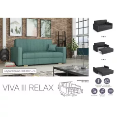 VIVA Relax III. előre nyíló fotelkronos 26 színben