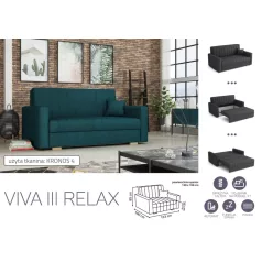 VIVA Relax III. előre nyíló fotelkronos 4 színben