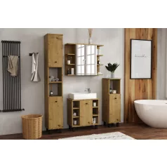 Adel magas fürdőszobai szekrény artisan színben