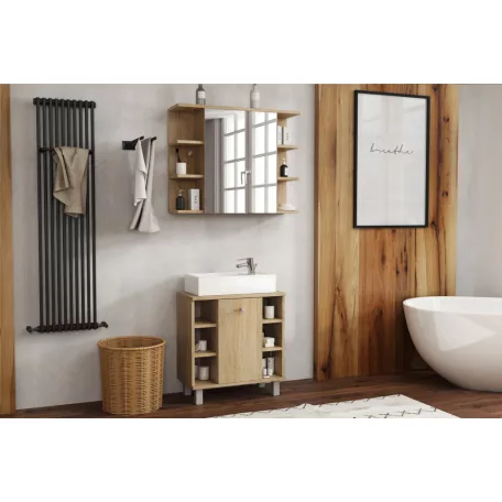 Adel fürdőszobai alsó szekrény sonoma színben