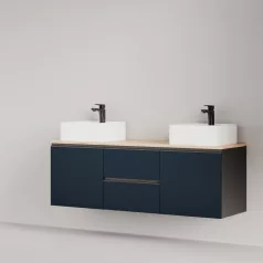 Positivo 12F2SY mosdósszekrény tengerészkék