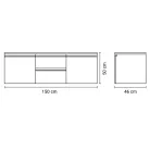 Positivo 12F2SY mosdósszekrény tengerészkék