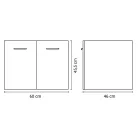 Positivo 12FL mosdósszekrény fehér