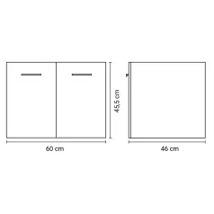 Positivo 12FL mosdósszekrény tégla