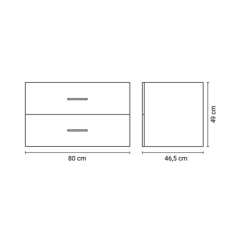 Positivo 2S 80-as mosdósszekrény tégla