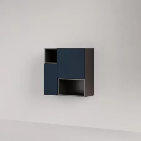 Positivo 2F2P fürdőszobai felső szekrény tengerészkék