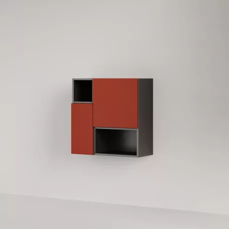 Positivo 2F2P fürdőszobai felső szekrény tégla