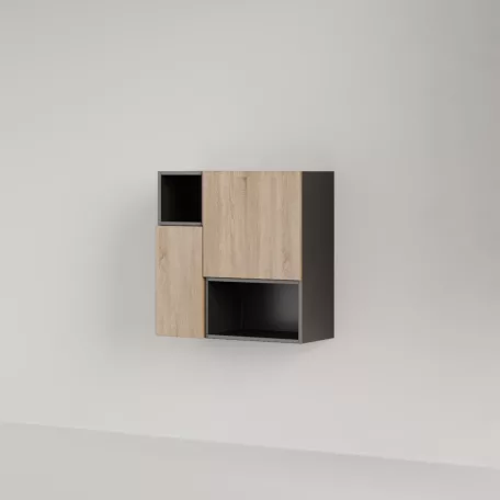 Positivo 2F2P fürdőszobai felső szekrény sonoma