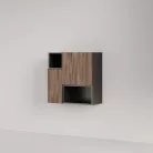 Positivo 2F2P fürdőszobai felső szekrény dió