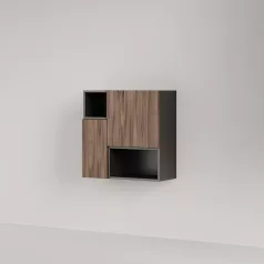 Positivo 2F2P fürdőszobai felső szekrény dió