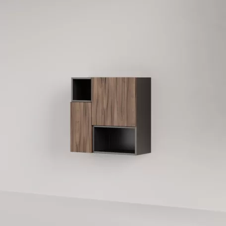 Positivo 2F2P fürdőszobai felső szekrény dió