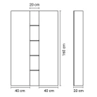 Positivo  2D1R fürdőszobai szekrény fehér