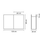 Positivo  2D fürdőszobai alsó szekrény dió