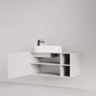 Positivo 1F2P fürdőszobai alsó szekrény dió