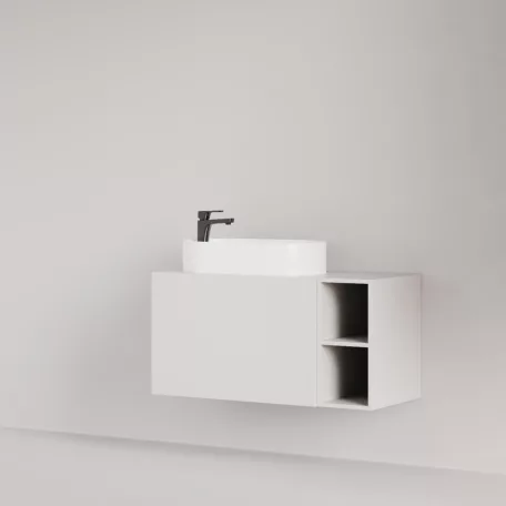 Positivo 1F2P fürdőszobai alsó szekrény fehér