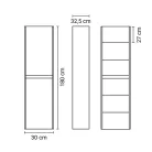 Positivo 1D fürdőszobai felső szekrény tengerészkék