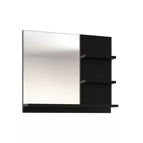 Laurine fürdőszobai tükör fekete színben