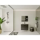 Laurine fürdőszobai tükör fekete színben