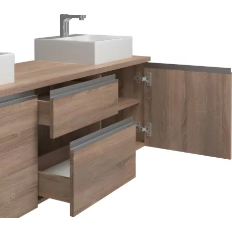 Jimena fürdőszobai szekrény sonoma színben