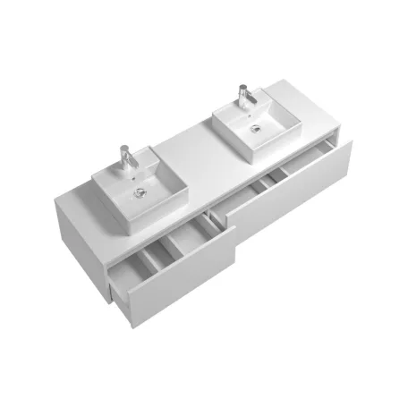 Isaurie fürdőszobai szekrény fehér színben