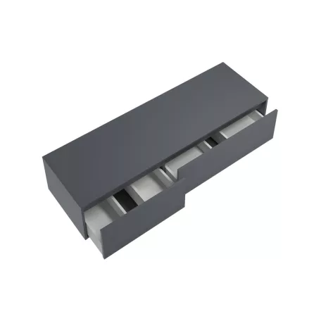 Isaurie fürdőszobai szekrény antracit színben