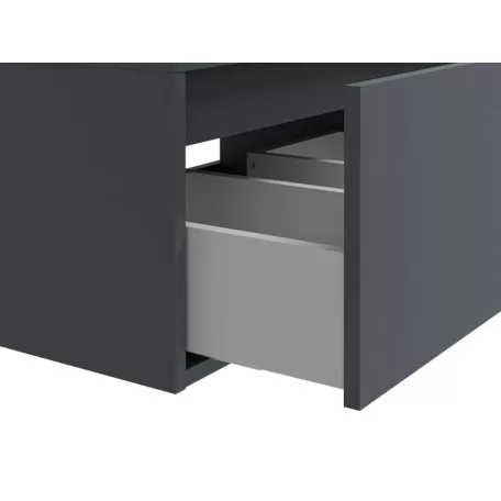 Isaurie fürdőszobai szekrény antracit színben